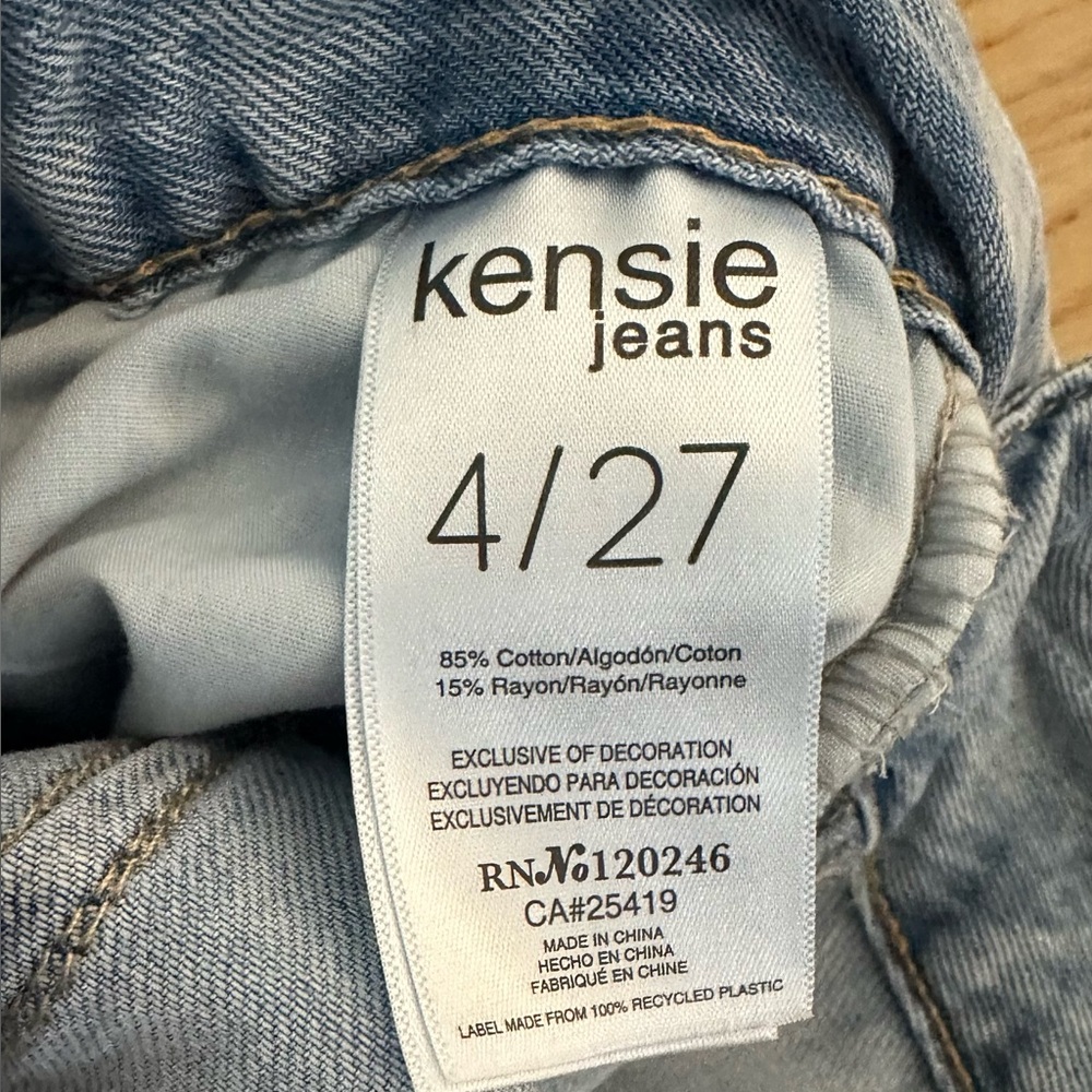 Wide leg ankle cropped length lightweight jeans - Picture 3 of 14